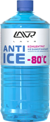 Жидкость стеклоомывающая Lavr Зима -80С концентрат / Ln1324 - фото