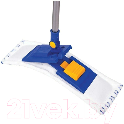 Швабра-моп OfficeClean Professional Пластиковый держатель Микрофибра/абразив(карман)