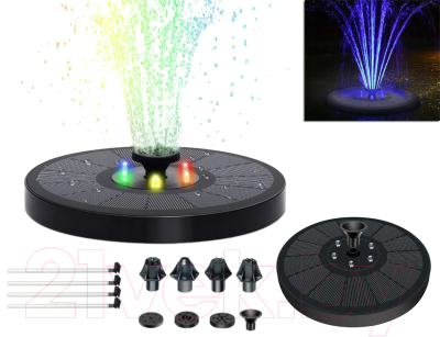 Фонтан для пруда Sipl На солнечных батареях / Led RGB ZD70G