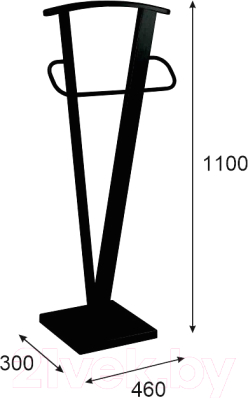 Стойка для одежды Мебелик Костюмная Галант 344