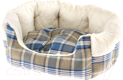Лежанка для животных Ferplast Etoile 2 / 83504025 (с мехом, синий) - фото