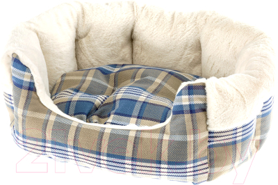 Лежанка для животных Ferplast Etoile 4 / 83505025 (с мехом, синий) - фото
