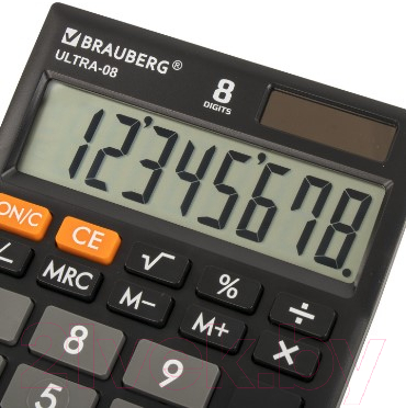 Калькулятор Brauberg Ultra-08-BK / 250507