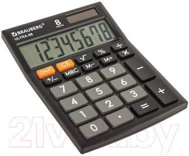 Калькулятор Brauberg Ultra-08-BK / 250507