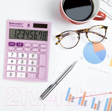 Калькулятор Brauberg Ultra Pastel-08-PR / 250516