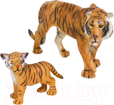Набор фигурок коллекционных Masai Mara Мир диких животных. Семья тигров / MM211-105 - фото