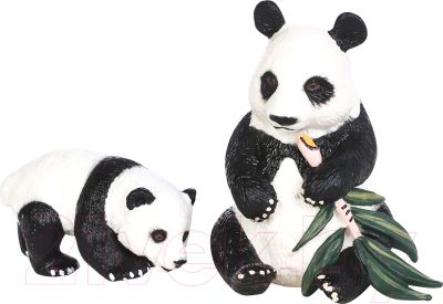 Набор фигурок коллекционных Masai Mara Мир диких животных. Семья панд / MM211-118 - фото