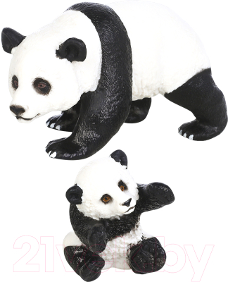 Набор фигурок коллекционных Masai Mara Мир диких животных. Семья панд / MM211-119 - фото