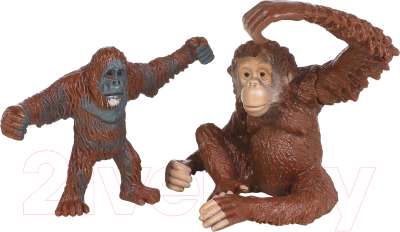 Набор фигурок коллекционных Masai Mara Мир диких животных. Семья орангутанов / MM211-120 - фото