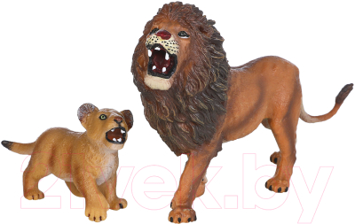 Набор фигурок коллекционных Masai Mara Мир диких животных. Семья львов / MM211-125 - фото