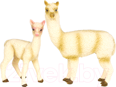 Набор фигурок коллекционных Masai Mara Мир диких животных. Семья белых лам / MM211-129 - фото
