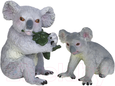 Набор фигурок коллекционных Masai Mara Мир диких животных. Семья коал / MM211-136 - фото