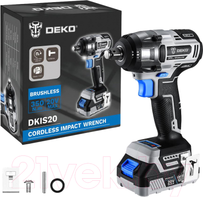 Аккумуляторный гайковерт Deko DKIS20 / 063-4035
