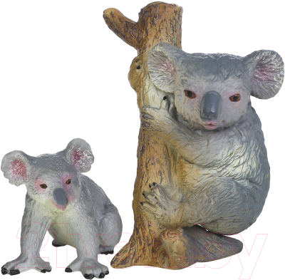 Набор фигурок коллекционных Masai Mara Мир диких животных. Семья коал / MM211-138 - фото