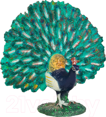 Фигурка коллекционная Masai Mara Мир диких животных. Птица павлин / MM211-156 - фото