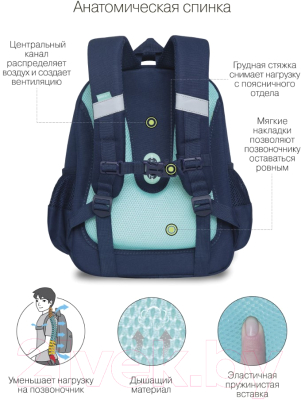 Школьный рюкзак Grizzly RAz-286-6