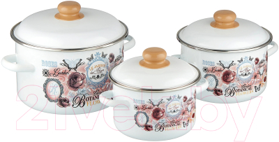 Набор кастрюль Appetite №19 Roses 1KB191M - фото