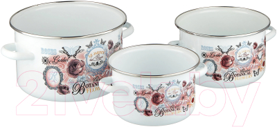 Набор кастрюль Appetite №19 Roses 1KB191M