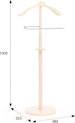 Стойка для одежды Мебелик Костюмная В 25Н