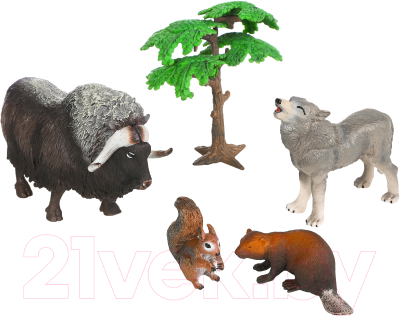 Набор фигурок коллекционных Masai Mara Мир диких животных / MM211-219 - фото