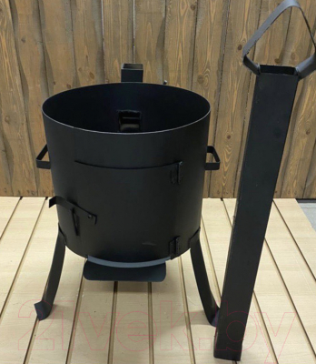 Печь-мангал Grand Metall Invest 12 с дымоходом (2.2мм)