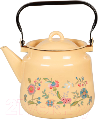 Чайник СтальЭмаль Луговые цветы 1с26с - фото