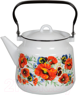 Чайник СтальЭмаль Маки мечта 1с26с - фото