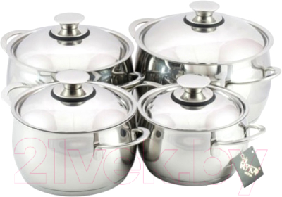 Набор кастрюль Кухар Магнолия Престиж КМ3-024М - фото