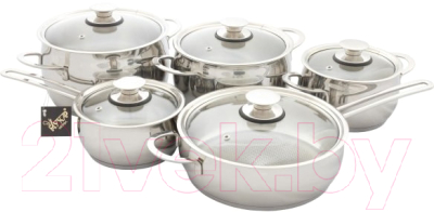 Набор кухонной посуды Кухар Магнолия Престиж КМ3-035С - фото
