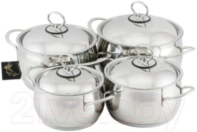 Набор кастрюль Кухар Магнолия Классика КМ1-024МП - фото