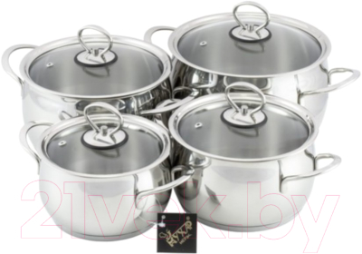 Набор кастрюль Кухар Магнолия Классика КМ1-024СП - фото