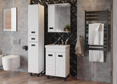 Шкаф с зеркалом для ванной Onika Балтика 58.01 (205848)