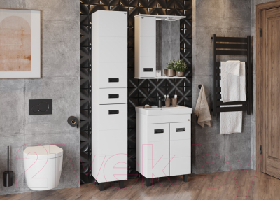 Шкаф с зеркалом для ванной Onika Балтика 58.01 (205848)