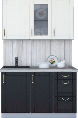 Готовая кухня Интерлиния Мила Крафт 1.3 Б - фото