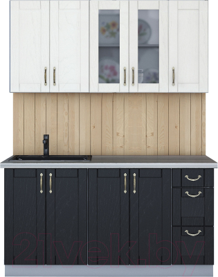 Готовая кухня Интерлиния Мила Крафт 1.5 - фото