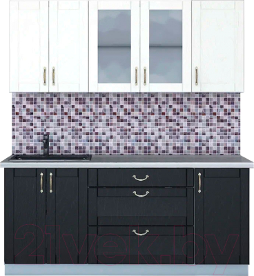 Готовая кухня Интерлиния Мила Крафт 1.8 Б - фото