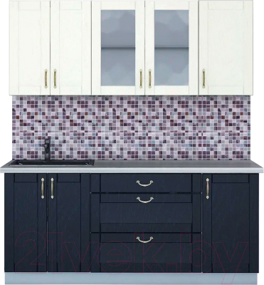 Готовая кухня Интерлиния Мила Крафт 1.9 А - фото