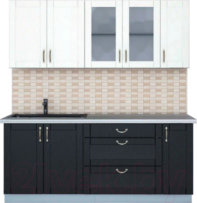 Готовая кухня Интерлиния Мила Крафт 1.9 Б - фото