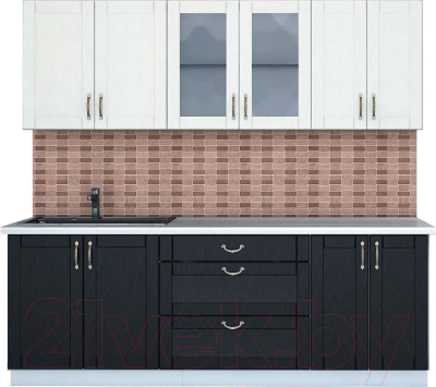 Готовая кухня Интерлиния Мила Крафт 2.2 Б - фото