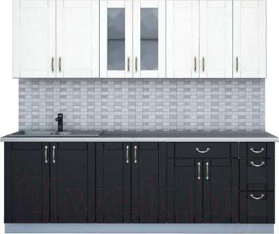 Готовая кухня Интерлиния Мила Крафт 2.3 Б - фото