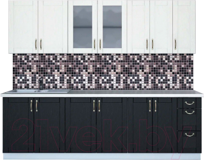 Готовая кухня Интерлиния Мила Крафт 2.5 А - фото