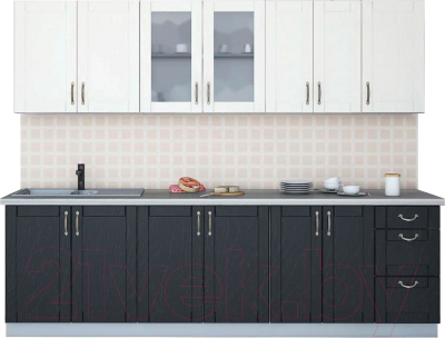 Готовая кухня Интерлиния Мила Крафт 2.6 А - фото