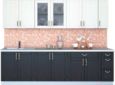 Готовая кухня Интерлиния Мила Крафт 2.7 - фото