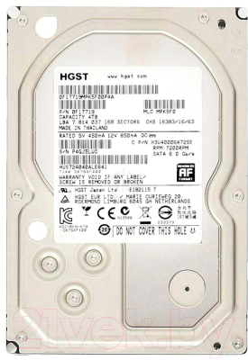 Жесткий диск HGST Ultrastar 7K4000 4TB (HUS724040ALE641) - фото