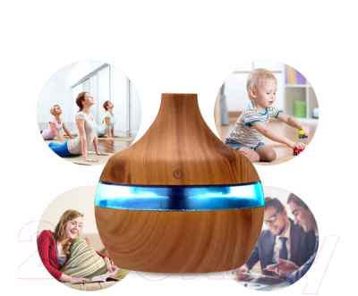 Ультразвуковой увлажнитель воздуха No Brand Holz USB / 21011.19 (коричневый)