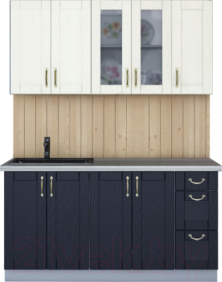 Готовая кухня Интерлиния Мила Крафт 1.5 - фото