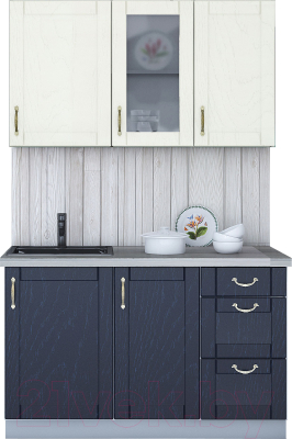 Готовая кухня Интерлиния Мила Крафт 1.3 Б - фото