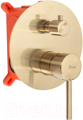 Душевая система REA Lungo Matt Gold P4160