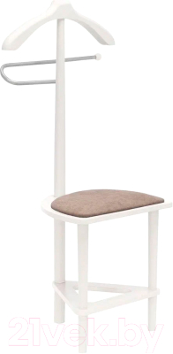 Стойка для одежды Мебелик Костюмная с сиденьем В 26Н - фото