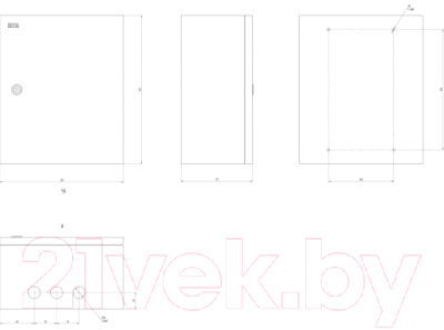 Корпус металлический ЭРА Simple ЩМП-03 IP31 / Б0041654